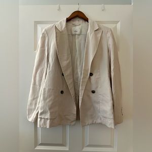 SOLD Aritzia Wilfred Parker Linen Blazer in Bone